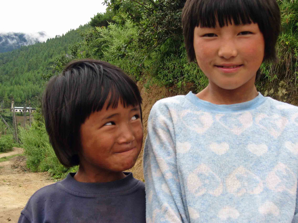Bhutan sisters